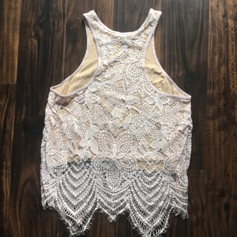 Express Lace Racerback Crop - Picture 3 of 3
